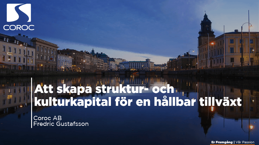 Föreläsning - Att skapa struktur- och kulturkapital för hållbar tillväxt